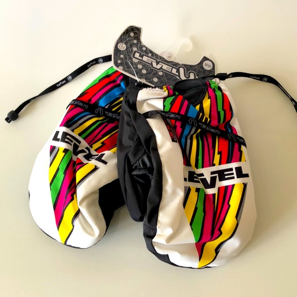 LEVEL Hard Overglove Speed PK Rainbow 🌈 winter mitts BNWT - Picture 1 of 11